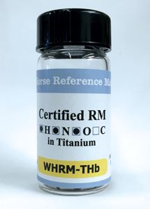 THa Titanium Pin RM 0.1g pins) Hydrogen: 216 mg/kg +/-2.4 mg/kg; 